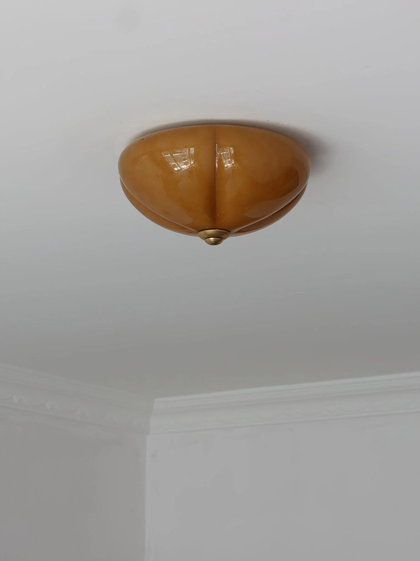 Orange Mushroom Ceiling Lamp