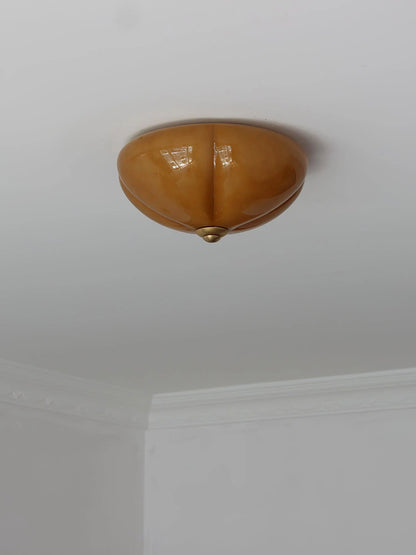 Orange Mushroom Ceiling Lamp