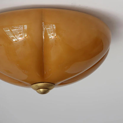 Orange Mushroom Ceiling Lamp