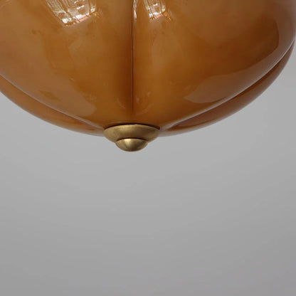 Orange Mushroom Ceiling Lamp