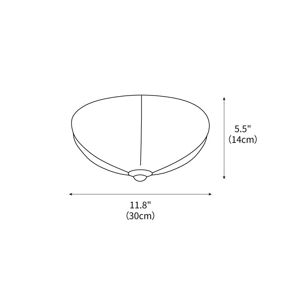 Orange Mushroom Ceiling Lamp