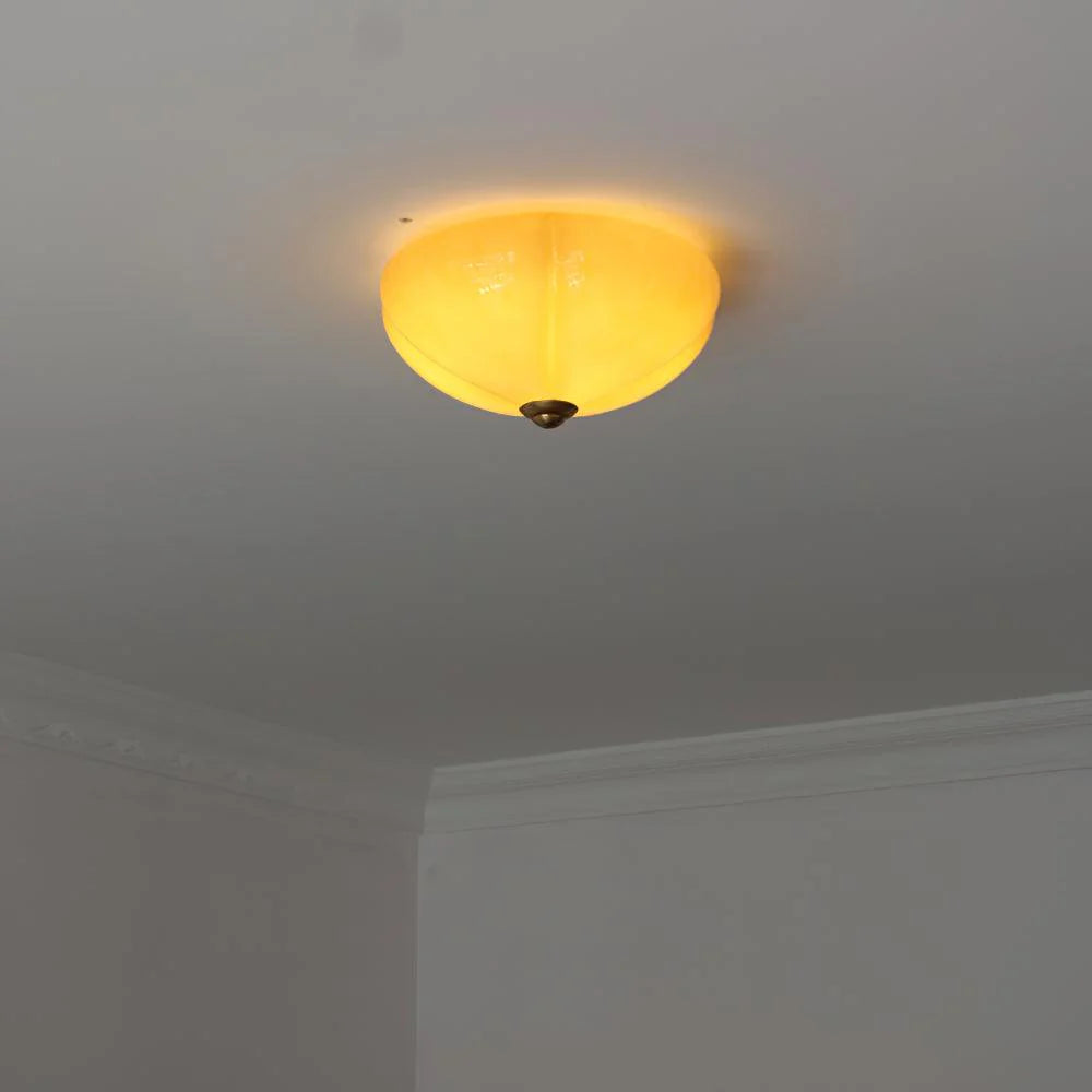 Orange Mushroom Ceiling Lamp