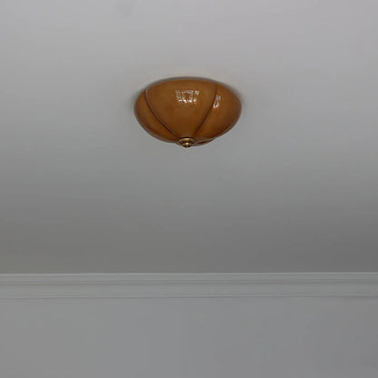 Orange Mushroom Ceiling Lamp