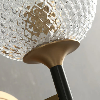 Orrefors Ball Brass Wall Lamp