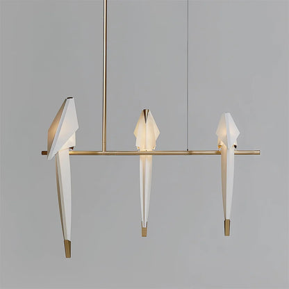 Paper Crane Bird LED Chandelier