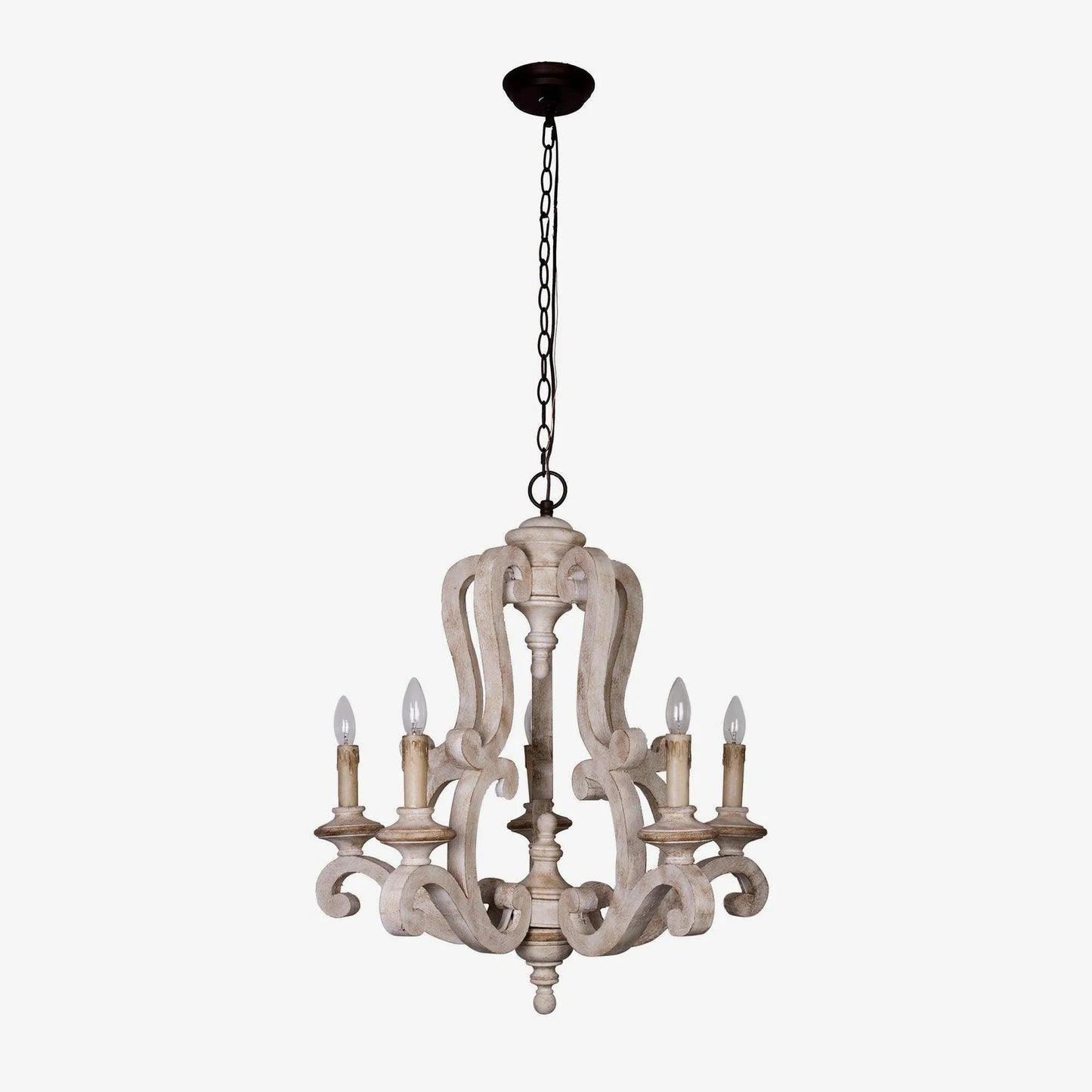 Parrotuncle Wooden Candle Chandelier