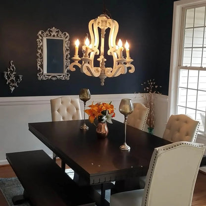 Parrotuncle Wooden Candle Chandelier