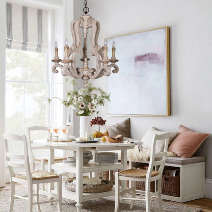 Parrotuncle Wooden Candle Chandelier