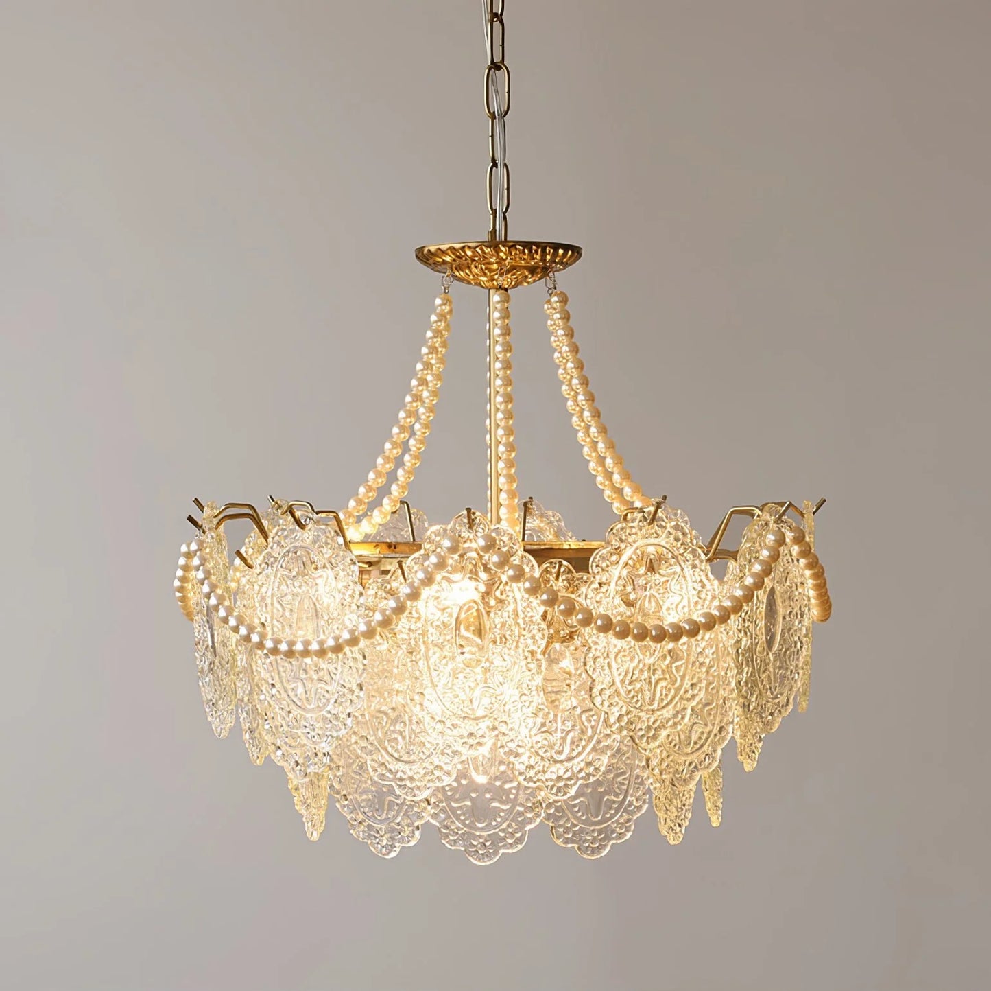 Pearls Glass Chandelier