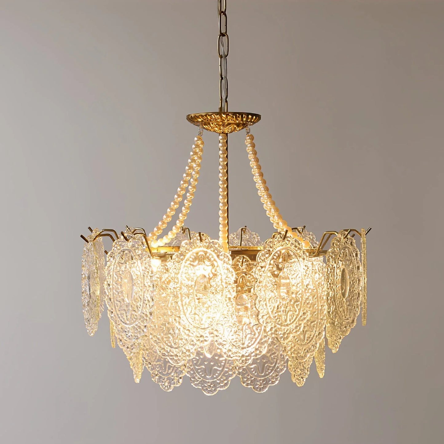 Pearls Glass Chandelier
