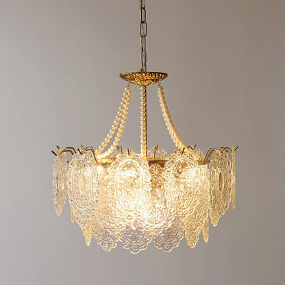 Pearls Glass Chandelier