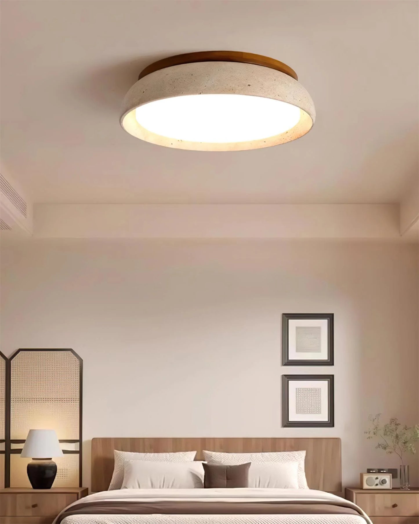 Piedra Travertine Ceiling Light