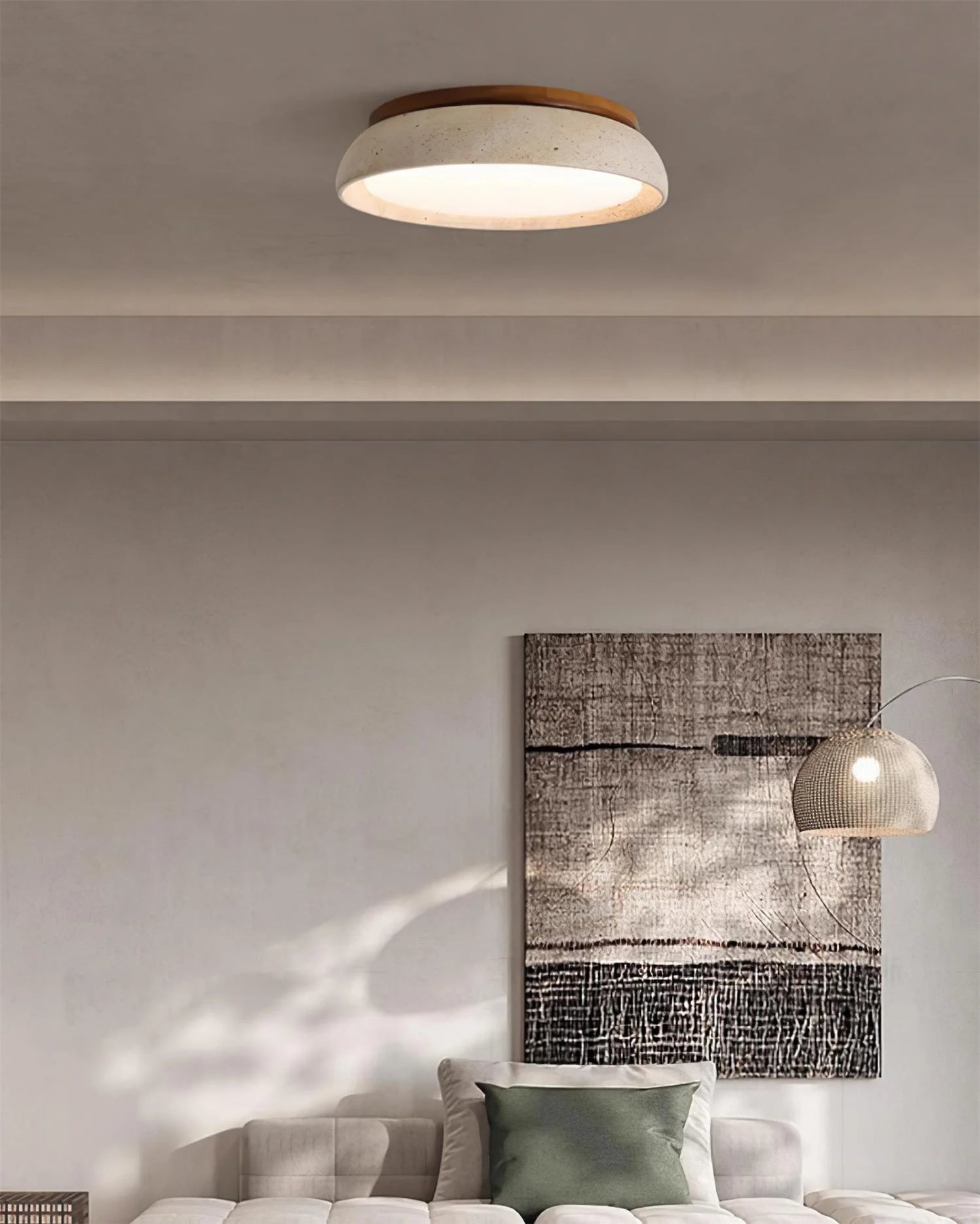 Piedra Travertine Ceiling Light