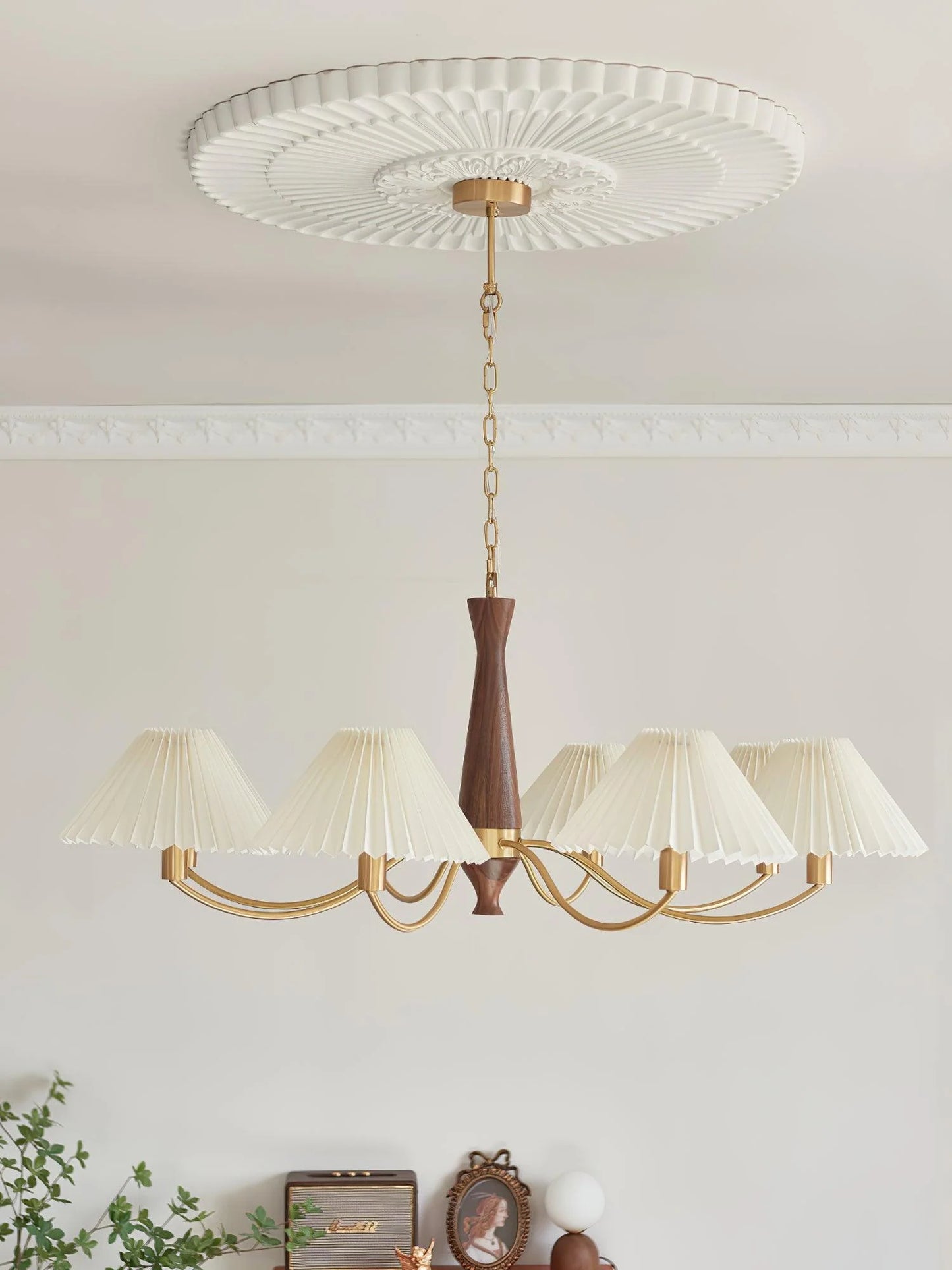 Pleated Chandelier