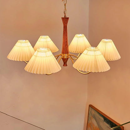 Pleated Chandelier