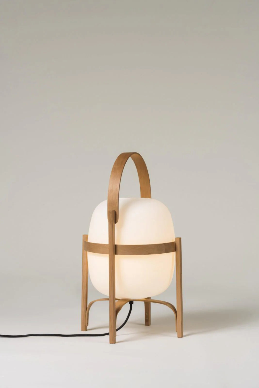 Portable Lantern Glass Table Lamp