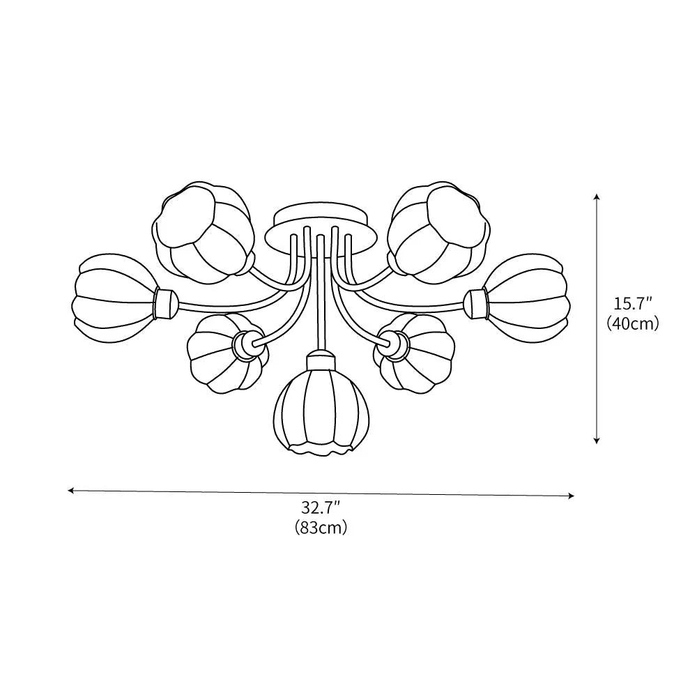 Pumpkin Matcha Ceiling Lamp
