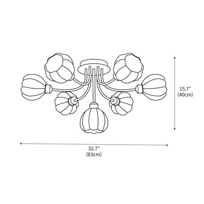 Pumpkin Matcha Ceiling Lamp