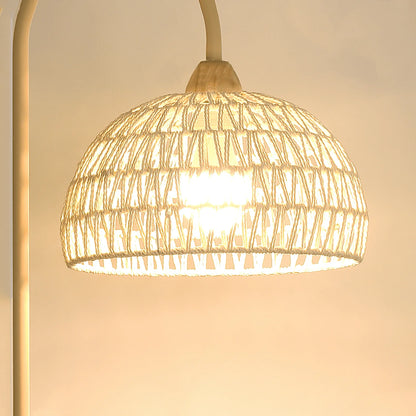 Rattan Arch Floor Lamp