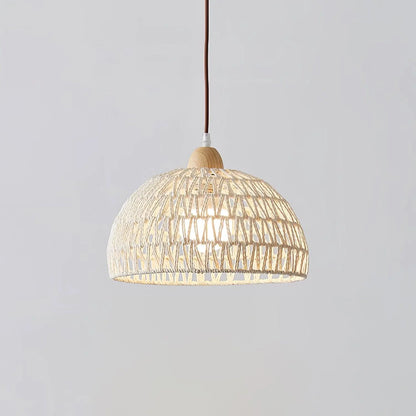 Rattan Arch Pendant Lamp