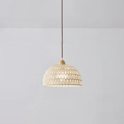 Rattan Arch Pendant Lamp