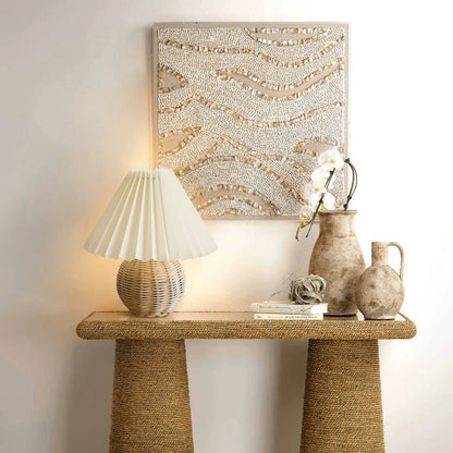 Rattan Pleated Table lamp