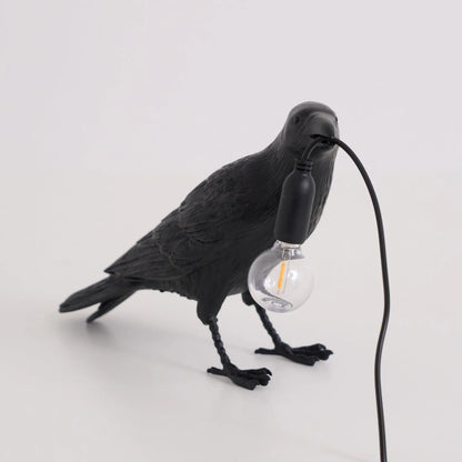 Raven Resin Table Lamp