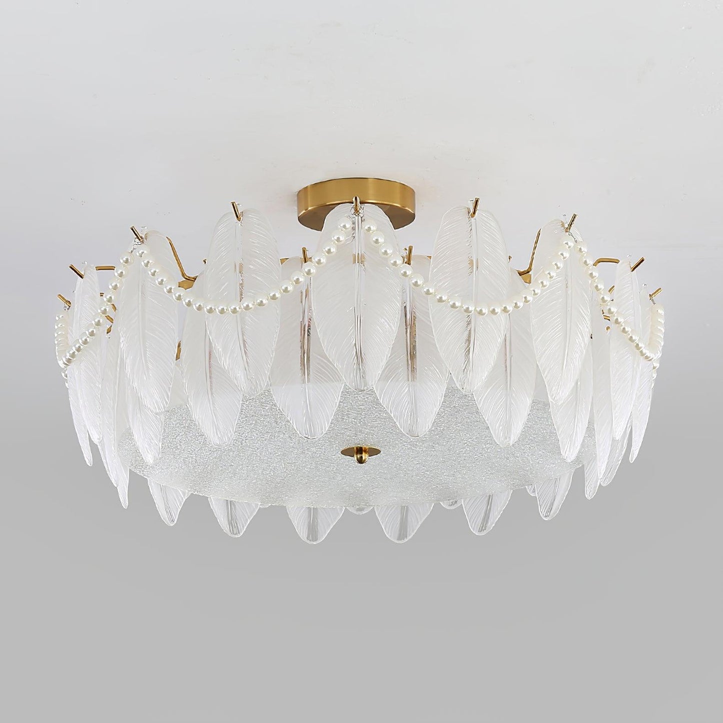 Retro Feather Ceiling Lamp