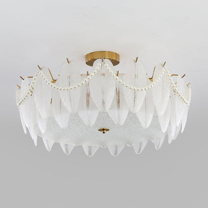 Retro Feather Ceiling Lamp