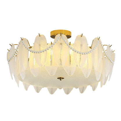 Retro Feather Ceiling Lamp
