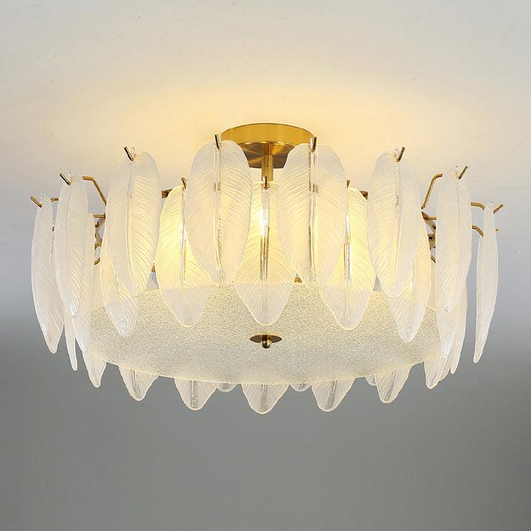 Retro Feather Ceiling Lamp