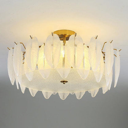 Retro Feather Ceiling Lamp