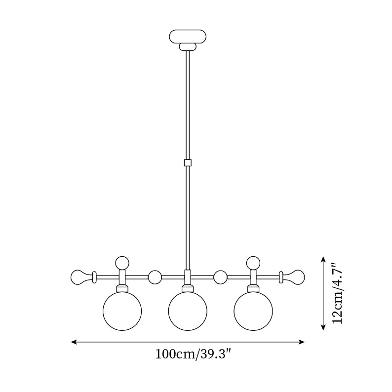 Retro Satilla Chandelier
