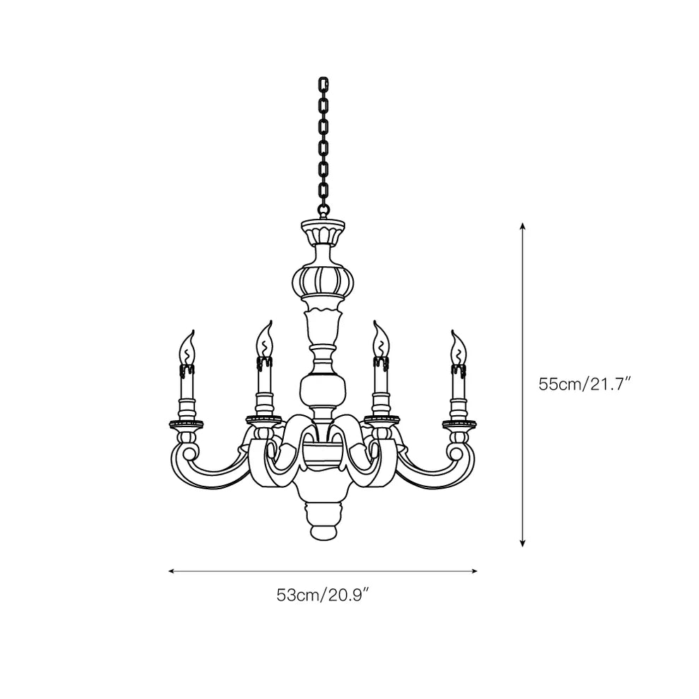 Roman Pillar Chandelier