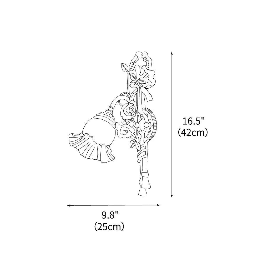 Rosalie Floral Wall Sconce