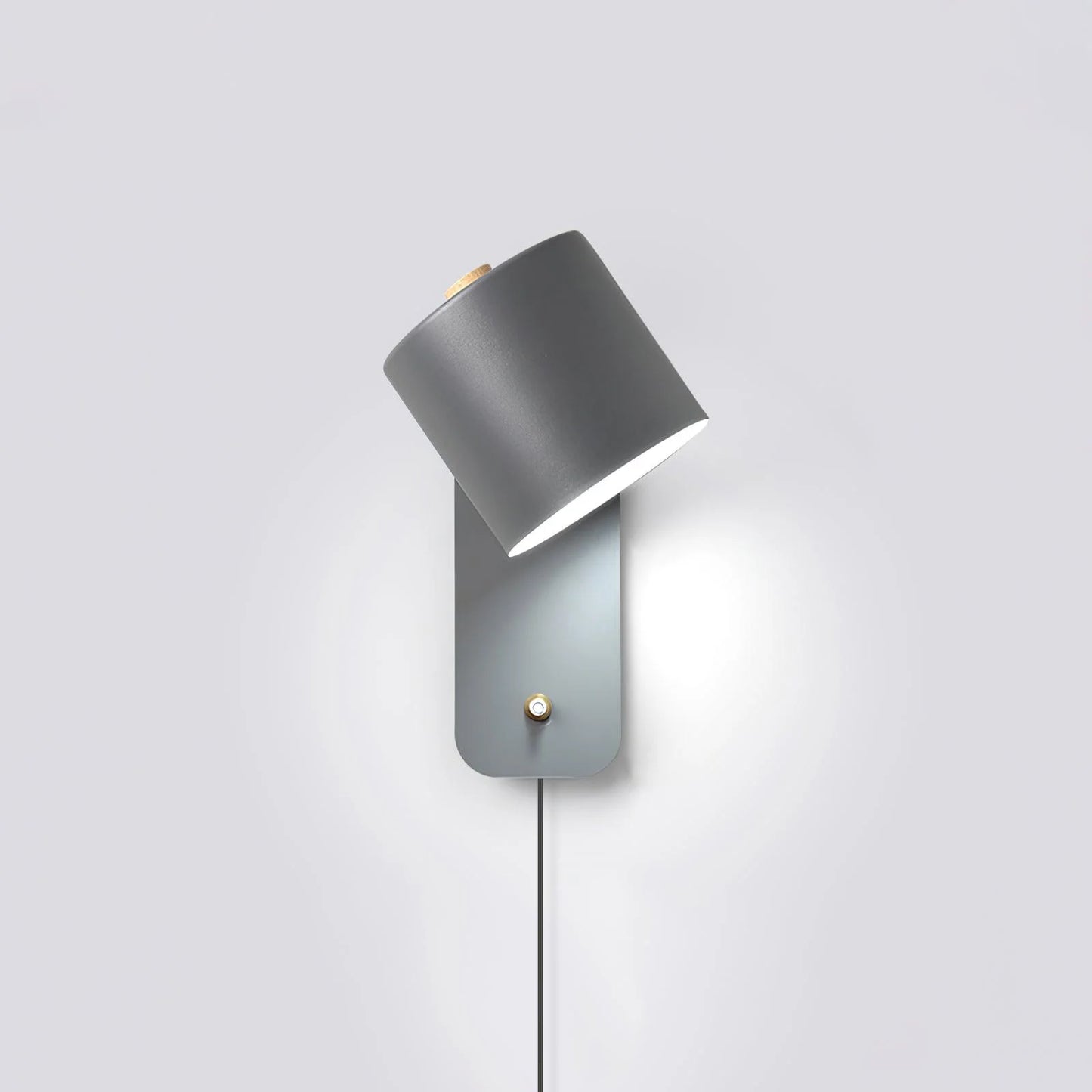 Rotatable Cylinder Wall Lamp with Plug
