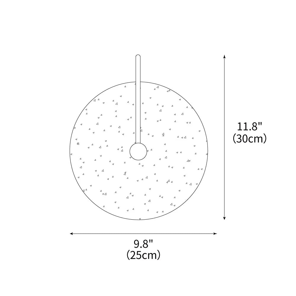 Round Travertine Wall Lamp