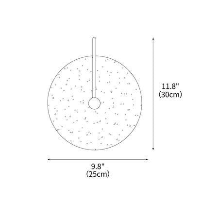 Round Travertine Wall Lamp