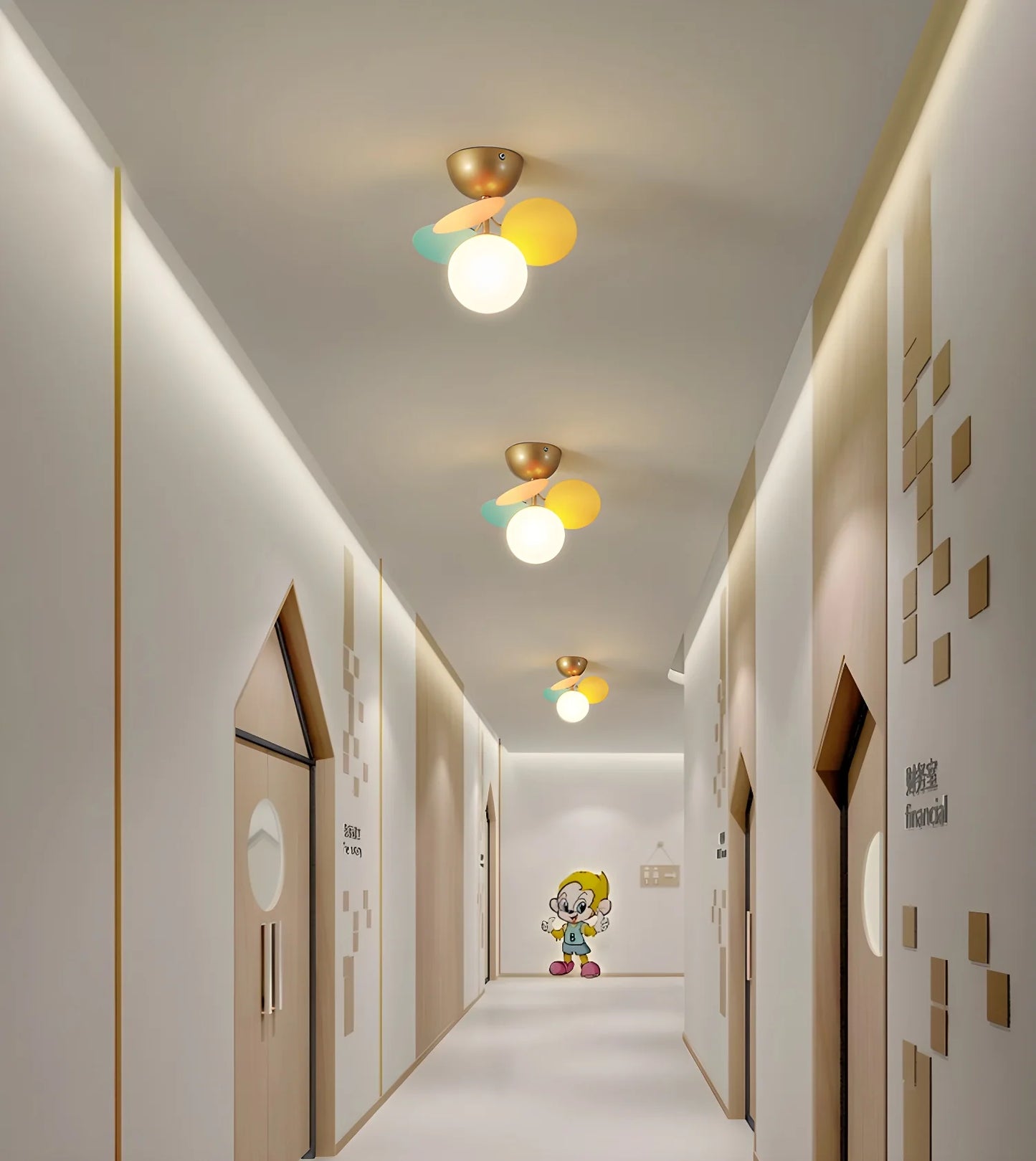 Round Macaron Ceiling Lamp
