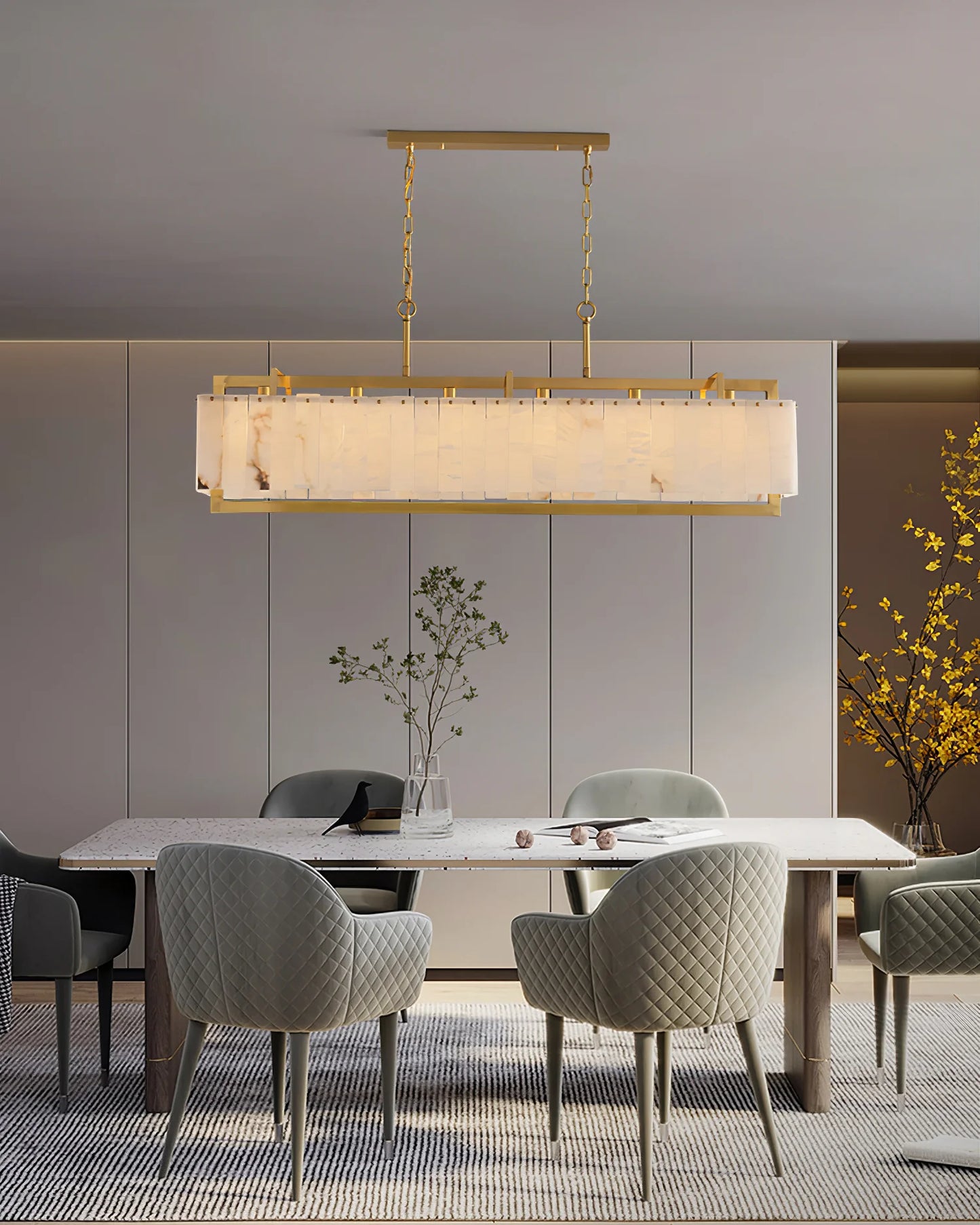 Ruben Alabaster Chandelier