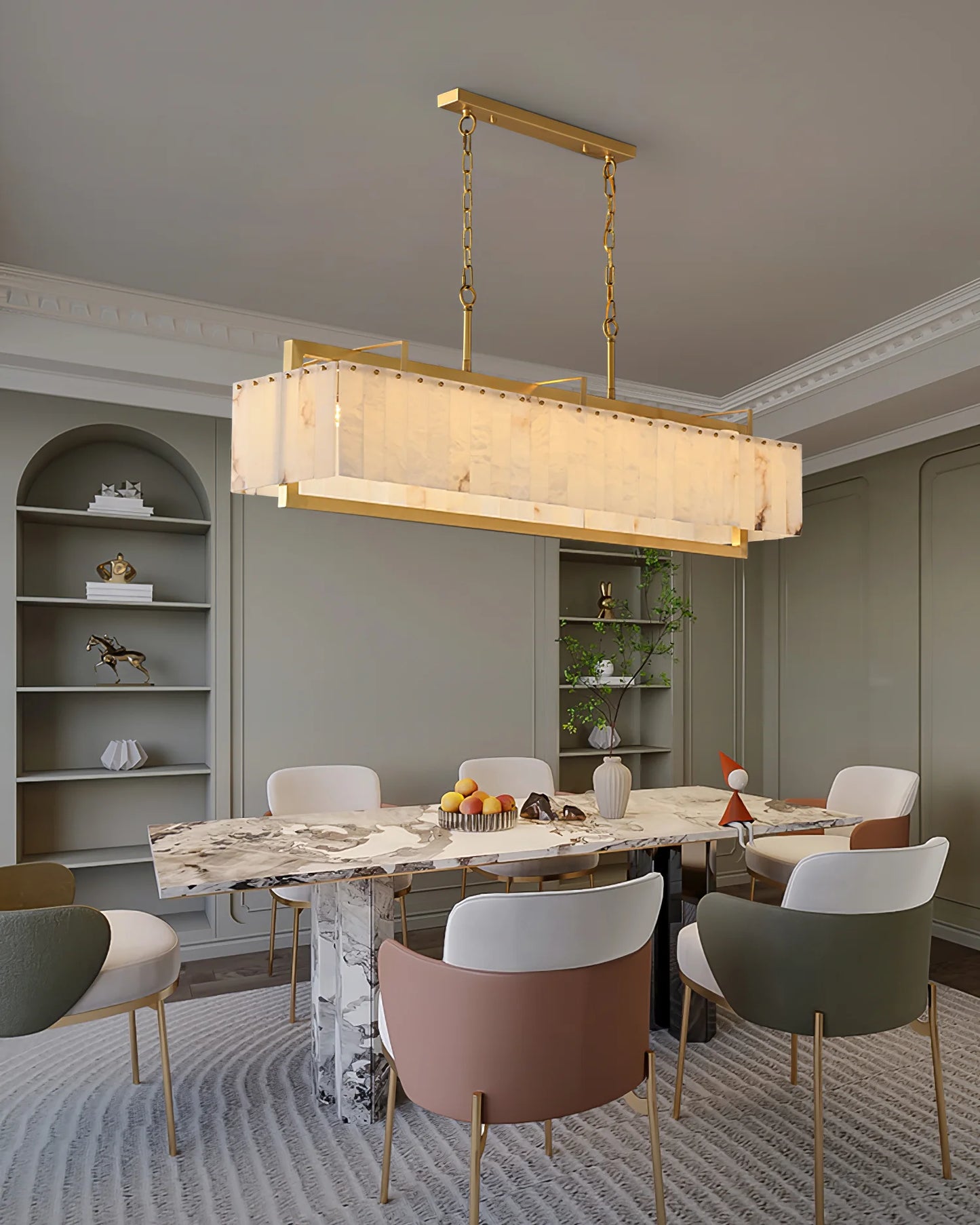 Ruben Alabaster Chandelier