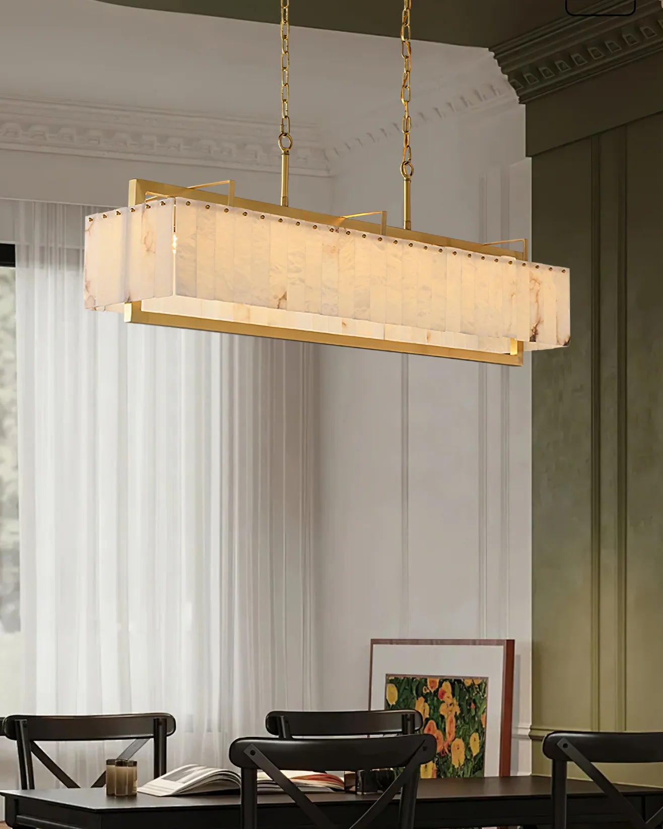 Ruben Alabaster Chandelier