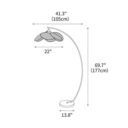Screen Cannage Floor Lamp