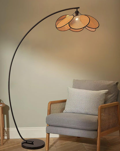 Screen Cannage Floor Lamp