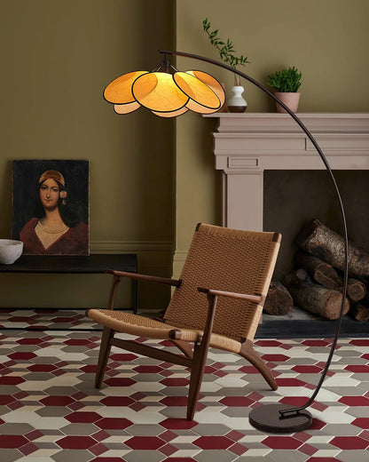 Screen Cannage Floor Lamp