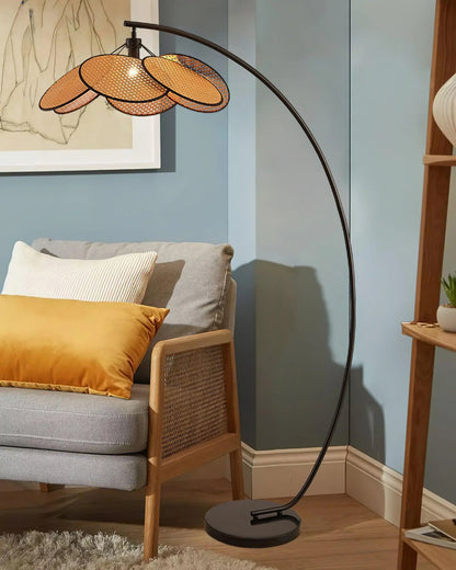 Screen Cannage Floor Lamp