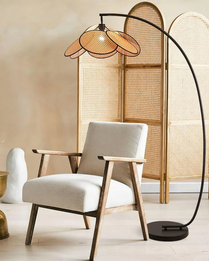 Screen Cannage Floor Lamp