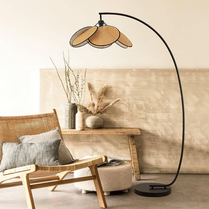 Screen Cannage Floor Lamp