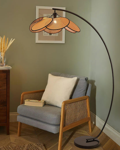 Screen Cannage Floor Lamp