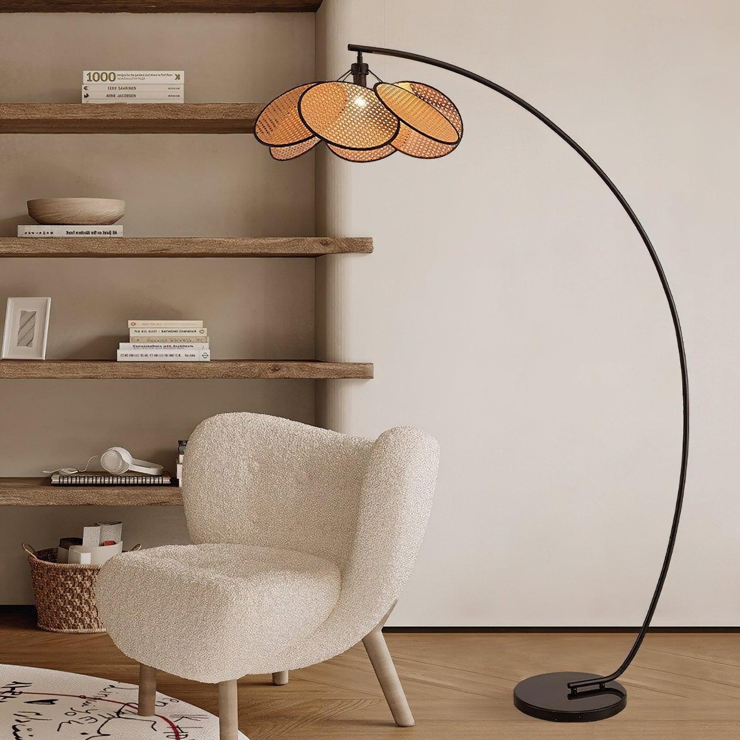 Screen Cannage Floor Lamp